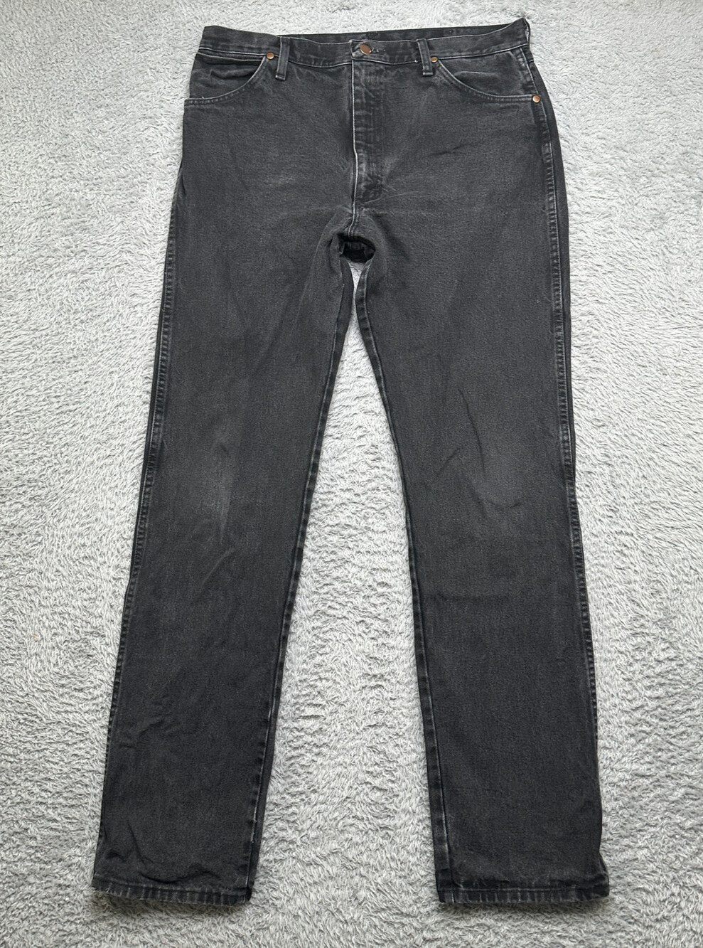 Vintage Wrangler Jeans Mens 36x36 Black Cowboy Cut 13MWZWK